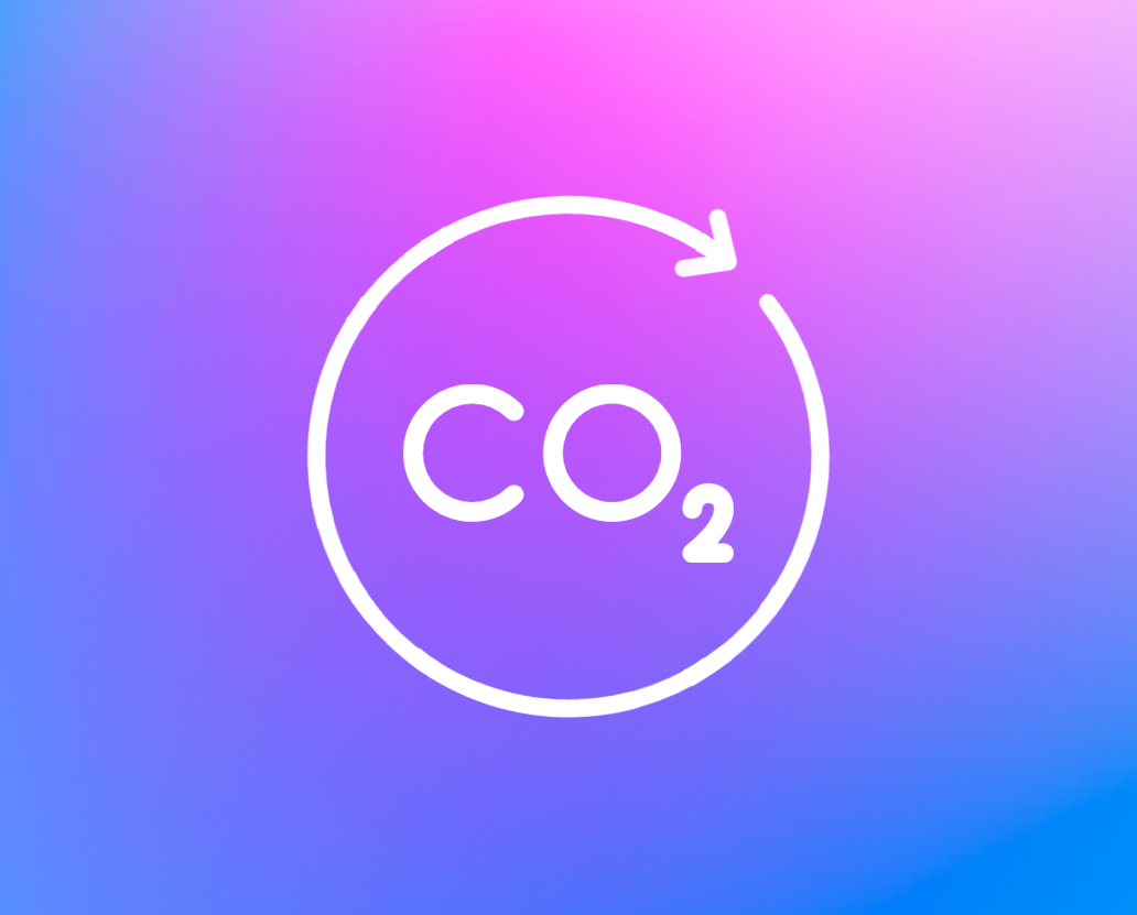 Illustration som visar växthusgaser - CO2